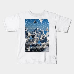 Mt Everest Elevation 29,029ft Kids T-Shirt